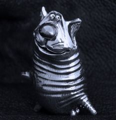 Мартовский кот - декоративная фигурка из серебра