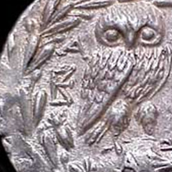 Древнегреческая монета с изображением цикады