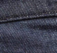 Диагональное плетение джинсовой ткани