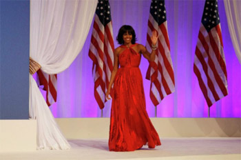 Мишель Обама в винтажном платье